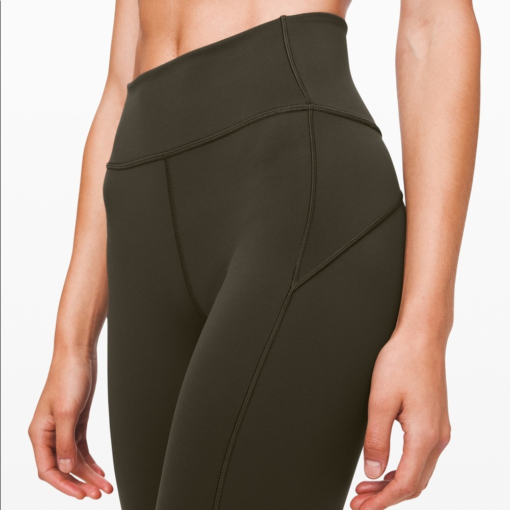 Dark Olive Lululemon In Movement Everlux Tights